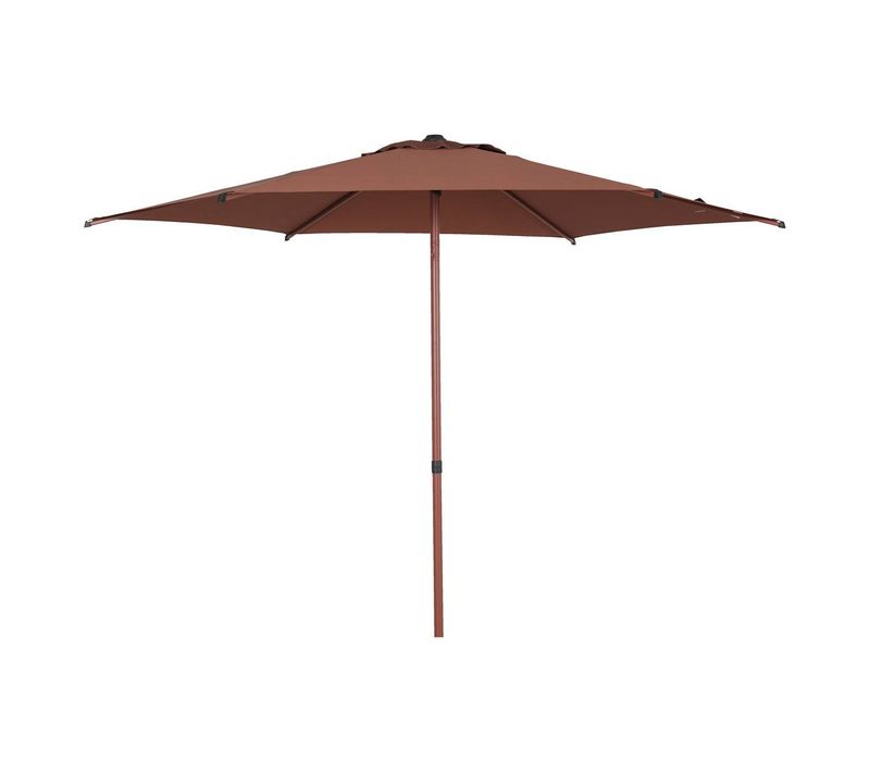 Parasol Droit Rond Inclinable Soya 2,7m Acajou