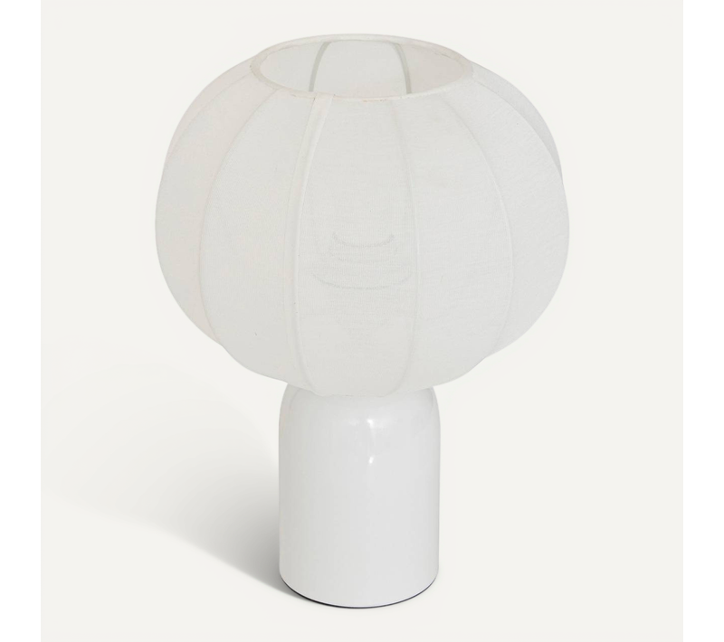 Lampe Tobie H33cm Blanc