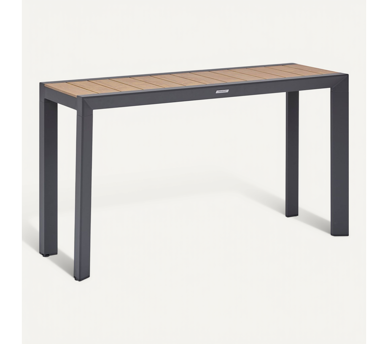 Console De Jardin En Aluminium Effet Bois Evasion - Honey Et Graphite