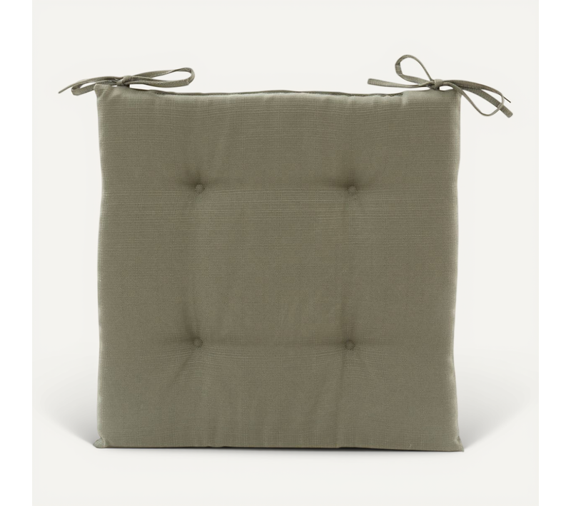 Galette De Chaise Korai Vert Laurier 40x40cm