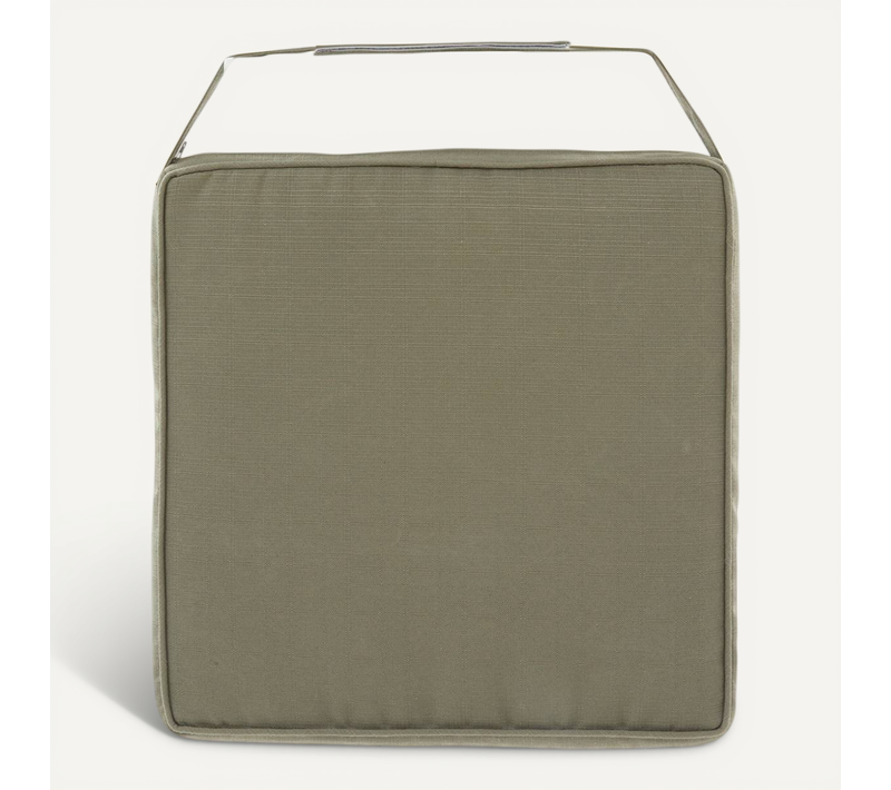 Galette De Chaise Korai Vert Laurier 40x40cm