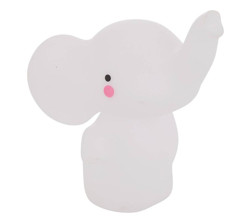 Veilleuse Elephant Enfant Softy Blanc 14.5x13x10,5 Cm