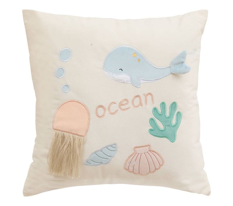 Coussin Enfant Orta 40x40 Cm Beige Ocean