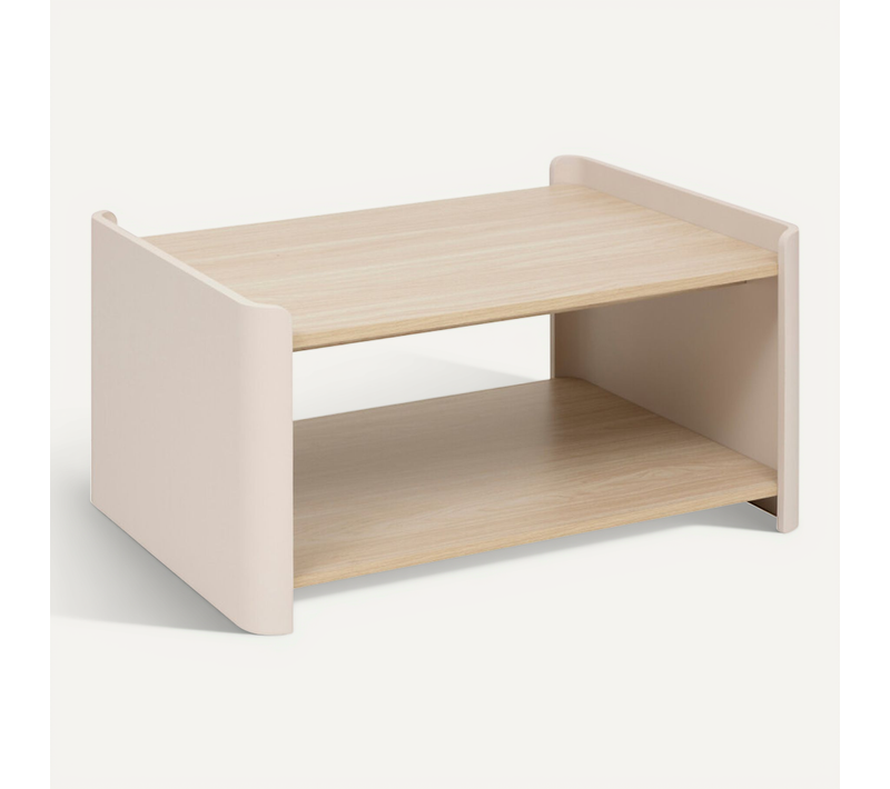 Table Basse Roundy 80 X 60 Cm Ivoire