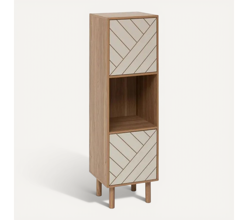 Etagère 3 Cases 2 Portes Mix'n'match Mdf 5five