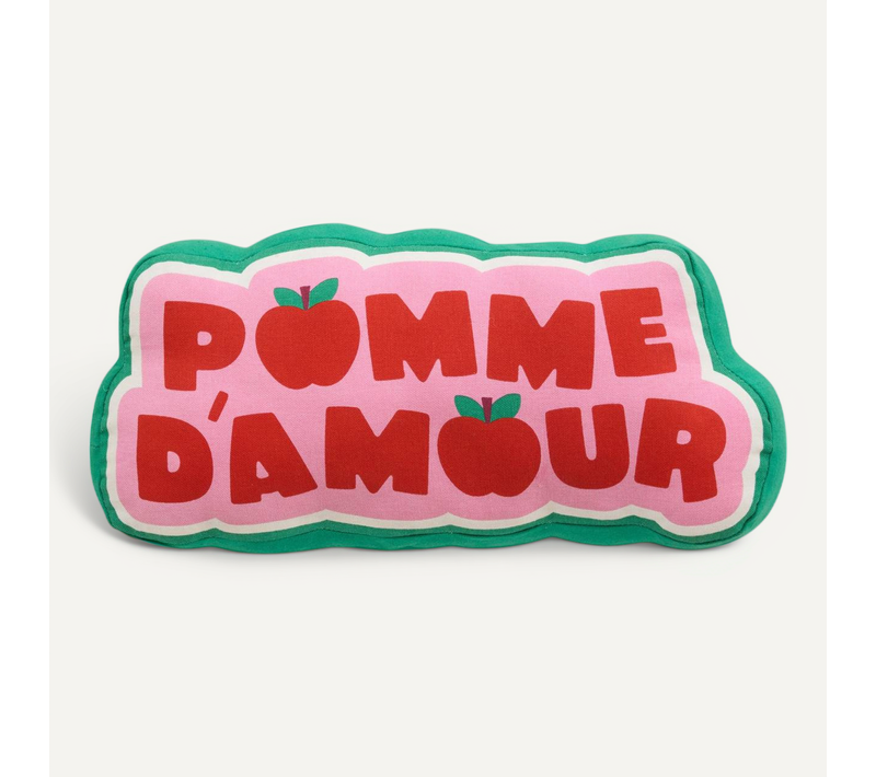 Coussin Cha Cha Pop Pomme D'amour 20x44cm Vert Et Rose