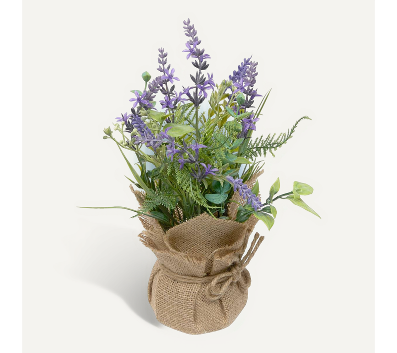 Composition Florale Artificielle Prov Lavande 29 Cm