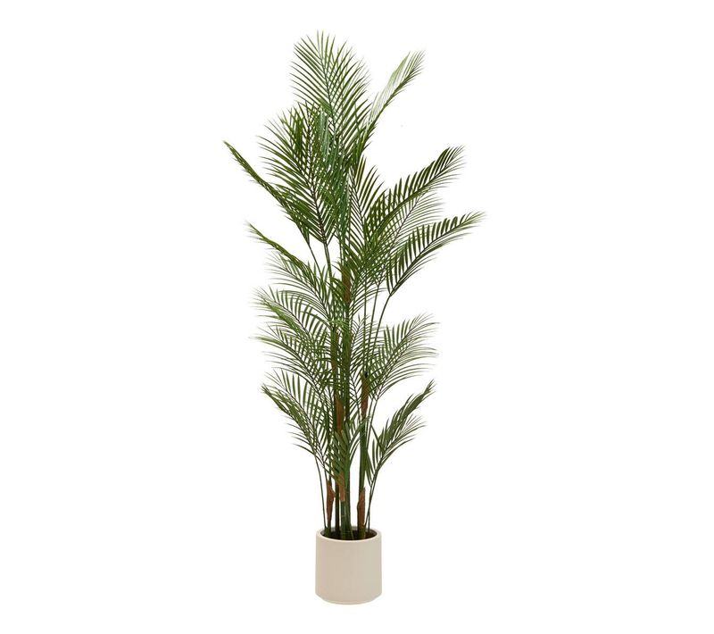 Palmier Artificielle Merlo 187 Cm Avec Pot Blanc