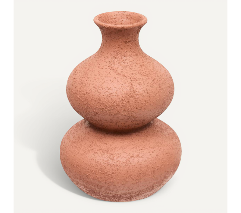 Vase Totem Ezia H23,5cm Marron