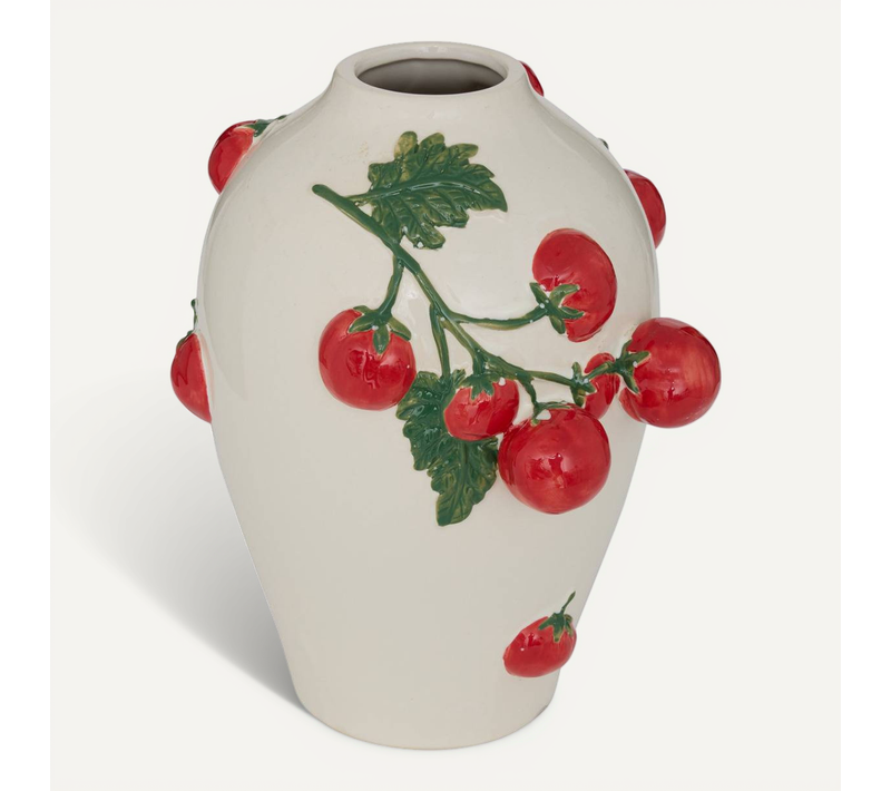 Vase Della Tomates 20,6x19,8x25,5cm Blanc