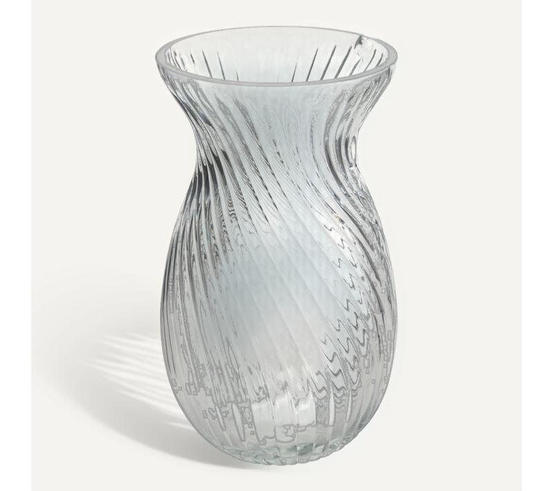 Vase Manel En Verre 12x12x20cm Transparent