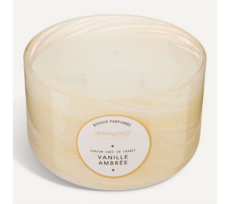 Bougie Parfumée 540g Wavy Vanille Ambrée