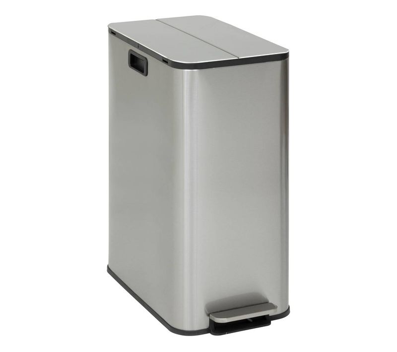Poubelle Delta Avec Pedale 2x28l Inox