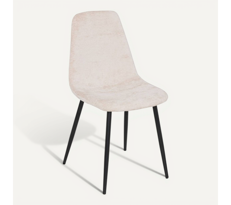 Chaise Tissu Chenille Tyka Beige