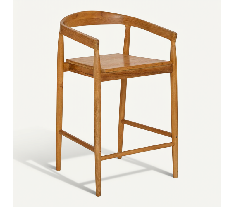 Lot De 2 Tabourets De Bar Miyako Marron 56x55,5cm