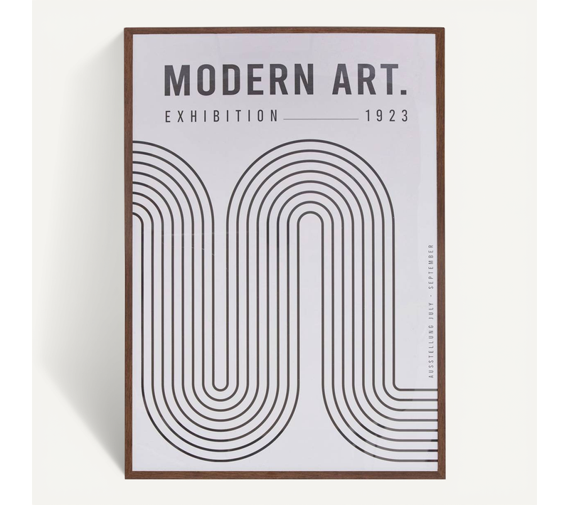 Affiche Encadrée Adem Noir Et Blanc 50x70cm