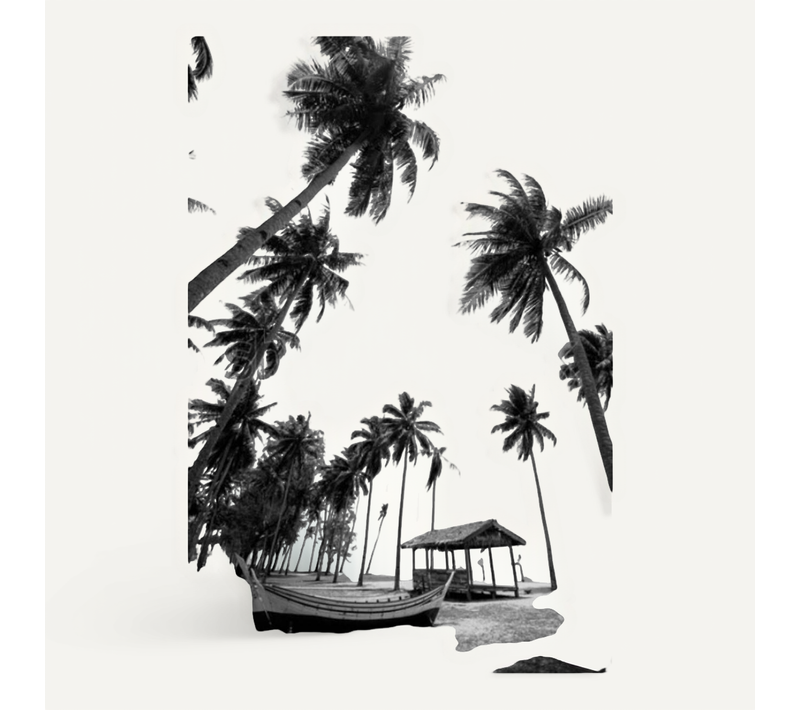 Affiche Encadrée Ayu Noir Et Blanc 70x100cm