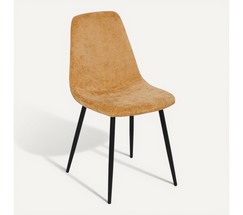 Chaise Tissu Chenille Tyka Ocre