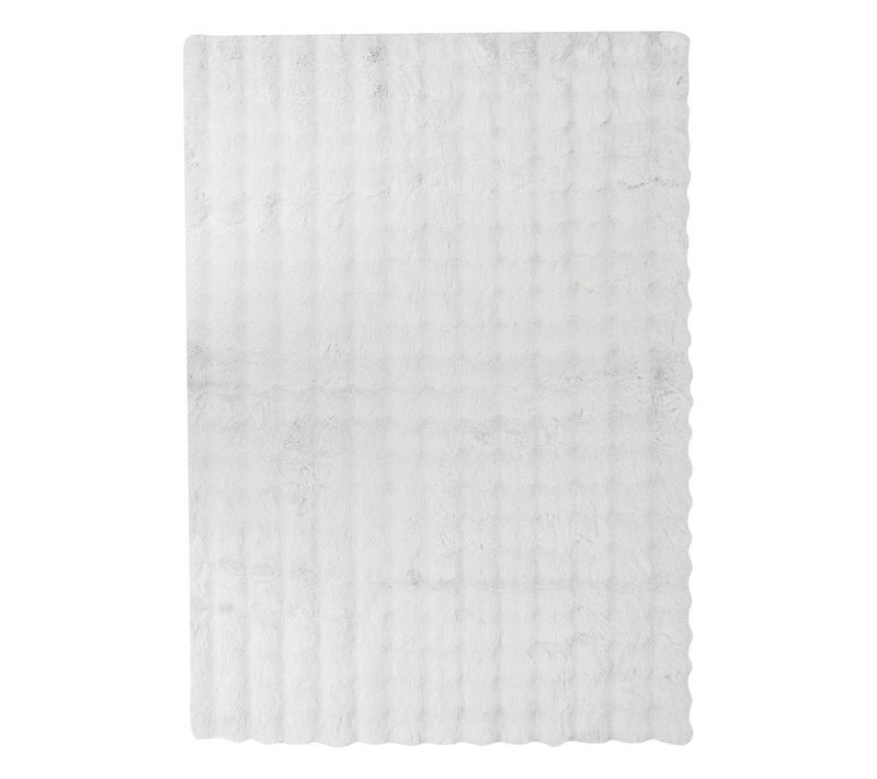 Tapis Fausse Fourrure 3d Zephy Blanc 170x120cm