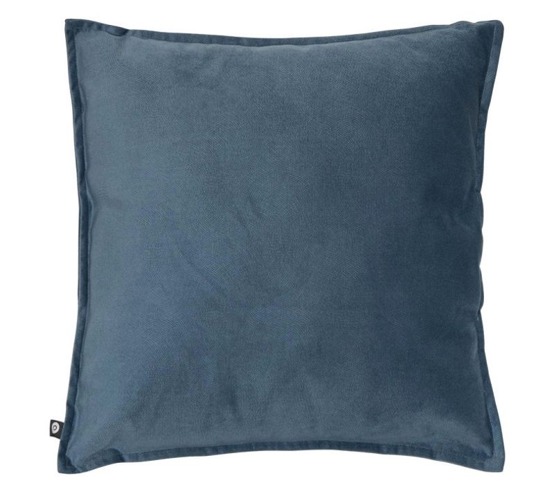Coussin Déco Uni "lilou" 45x45cm Bleu Égéen