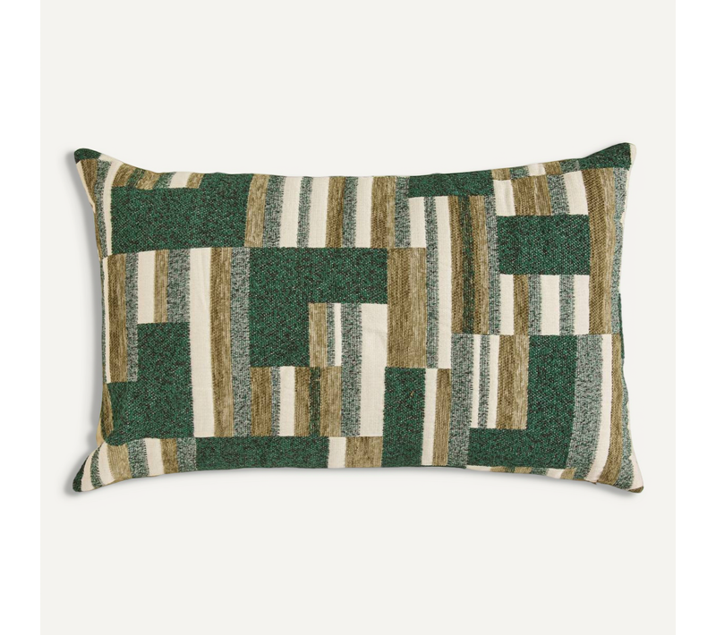 Coussin Calix Vert Kaki 50x30cm