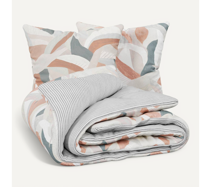 Parure De Lit Aeris Marron 240x220cm