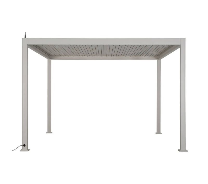 Pergola Bioclimatique électrique 4x3 M Evora Argile Hespéride