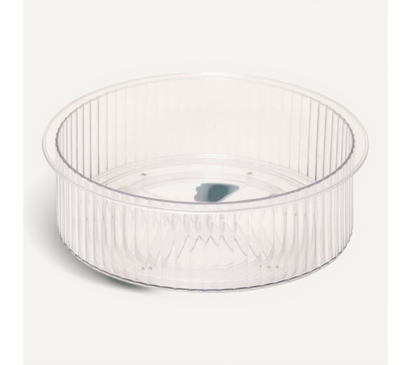 Organiseur Rotatif Streaks D23cm Transparent