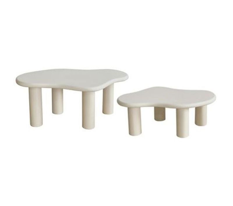 Ensemble De 2 Tables Gigognes Olao - Ivoire