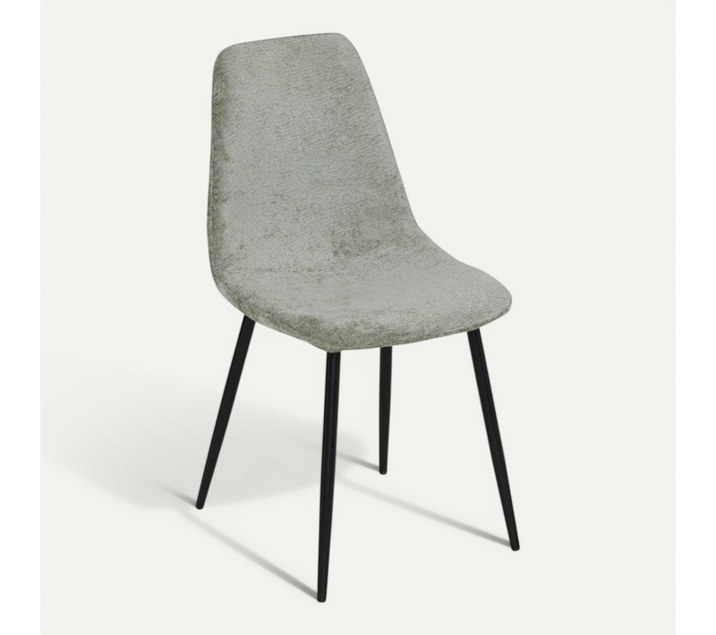 Chaise Tissu Chenille Tyka Kaki