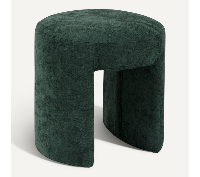 Pouf Jin D38 Cm Tissu Vert Cèdre