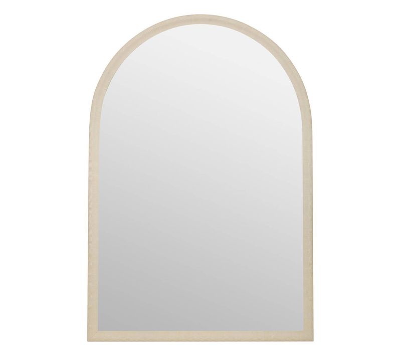 Miroir Mural Calypso Gris Perle 96x66cm