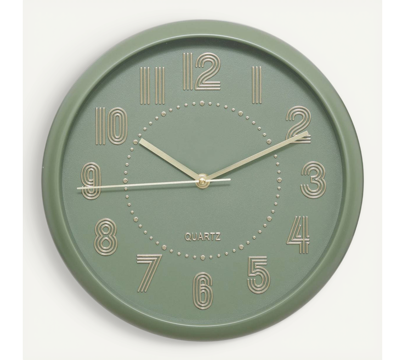 Horloge Alizee Vert Olive D30cm