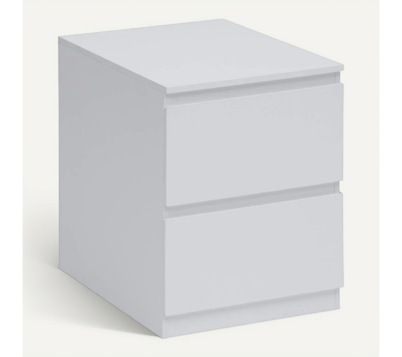 Chevet 2 Tiroirs 38 Cm Dolo Blanc 5five