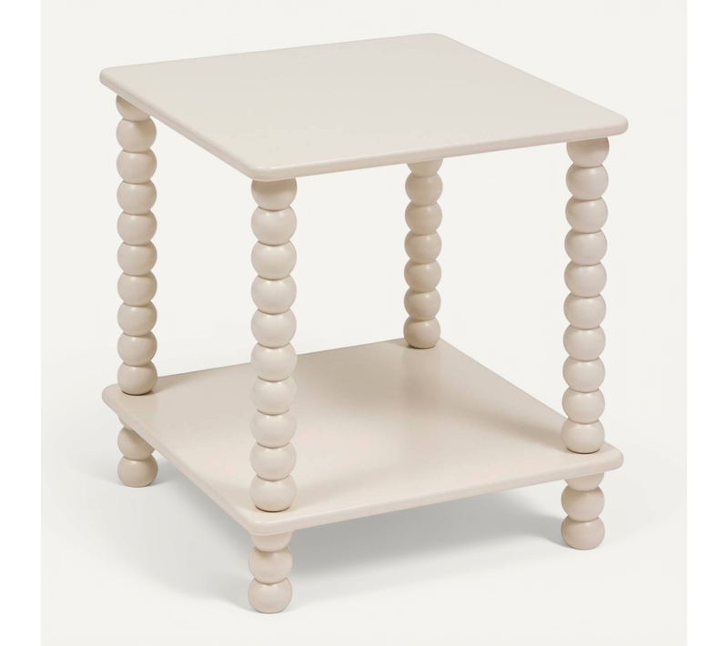 Table D'appoint Chamlo Ivoire 40x40cm