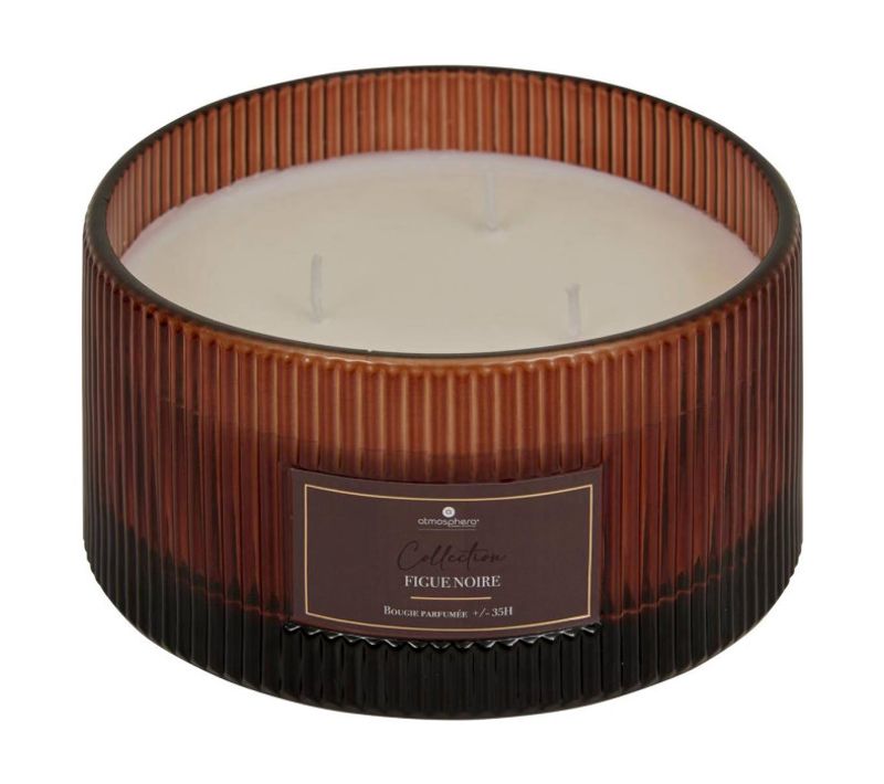 Bougie Parfumée En Verre "albie" 635g Figue Noire