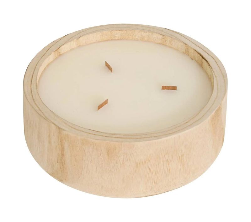 Bougie Parfumée En Bois "wonj" 100g Coton