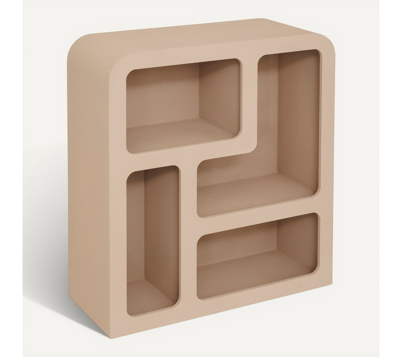 Meuble 4 étagères Soleya - Beige