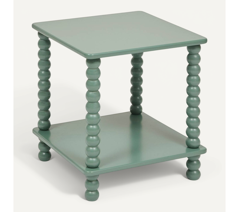 Table D'appoint Chamlo Vert Olive 40x40cm