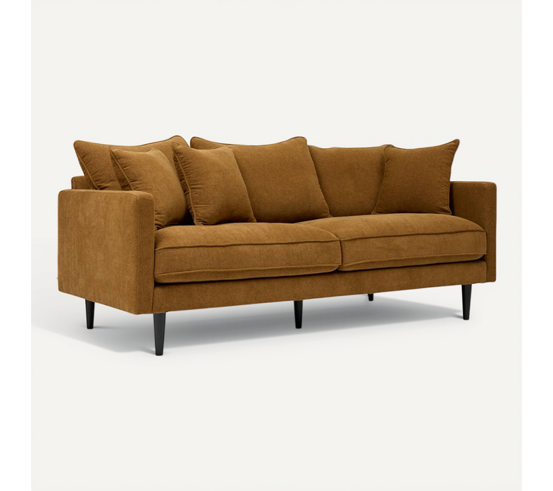 Canapé Fixe Candice 3 Places 194x96cm Beige