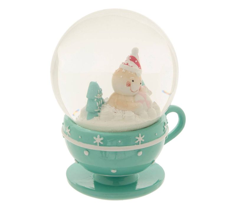 Boule Neige Mug Vert 100mm