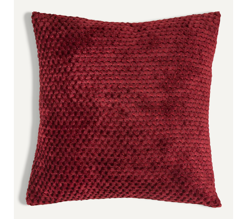 Coussin Lyno Rouge Grenat 40x40cm