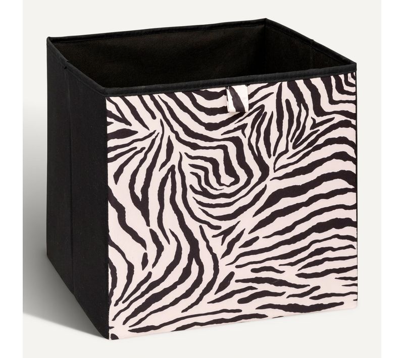 Boîte De Rangement Zebra - L. 31 X L. 31 X H. 31 Cm - Noir