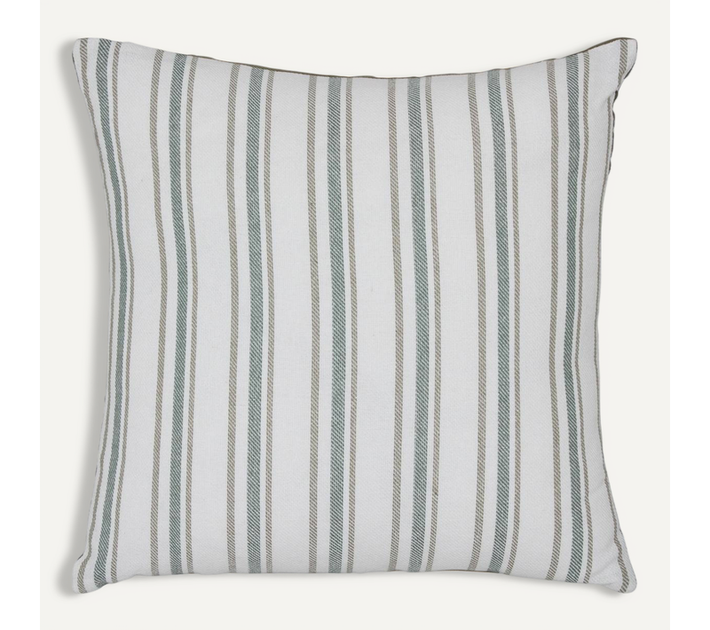 Coussin Groove 40x40cm Rayé Vert