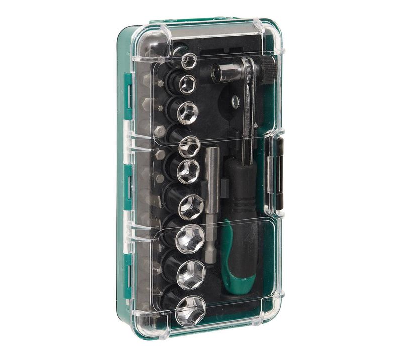 Kit Tournevis Clipsable 23 Pièces Vert