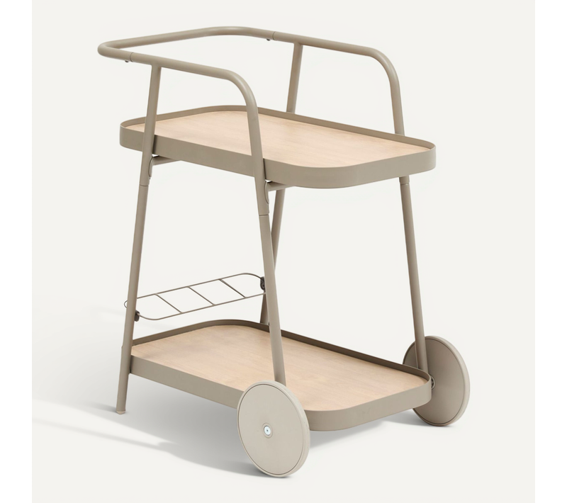 Desserte De Jardin à Roulettes En Aluminium Easiness - Café
