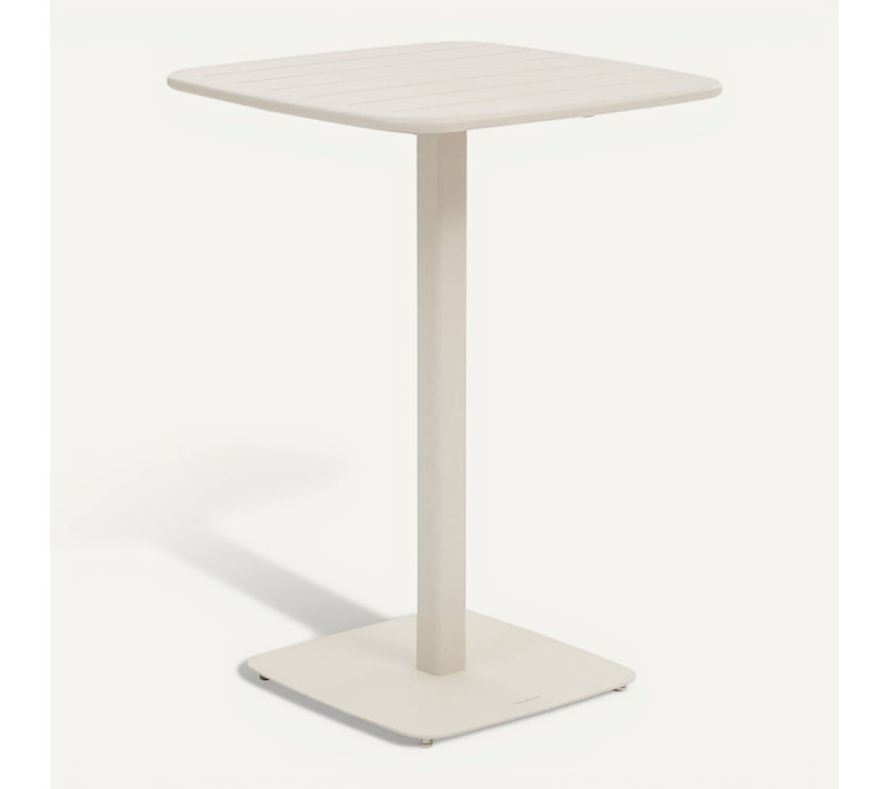 Table Haute De Jardin 2 Places Alegoria 70x70cm Argile