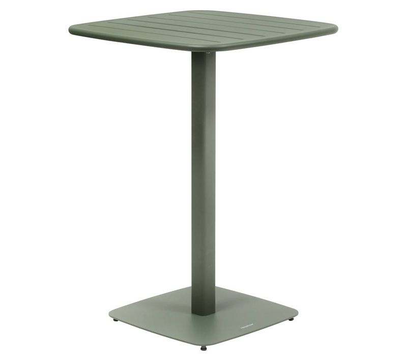 Table Haute De Jardin 2 Places Alegoria 70x70cm Vert Laurier