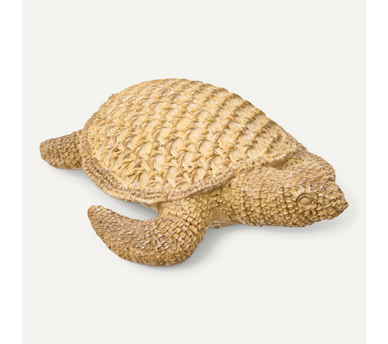 Statuette Tortue Ocea 24x18x7cm Beige
