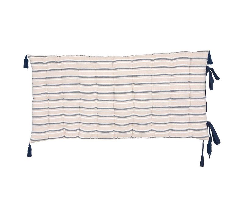Coussin De Sol Groove 120x60cm Rayé Bleu Navy